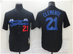 Santurce Crabbers #21 Roberto Clemente Black Baseball Jersey