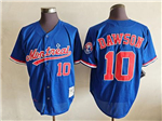 Montreal Expos #10 Andre Dawson Blue Cooperstown Collection Mesh Batting Practice Jersey