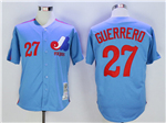 Montreal Expos #27 Vladimir Guerrero Blue Throwback Jersey