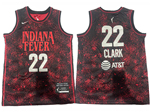 Indiana Fever #22 Caitlin Clark Dark Red WNBA Basketball Jersey