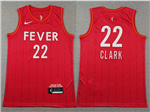 Indiana Fever #22 Caitlin Clark Red Rebel Edition WNBA Basketball Jersey