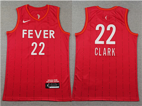 Indiana Fever #22 Caitlin Clark Red Rebel Edition WNBA Basketball Jersey