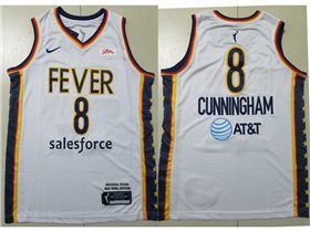 Indiana Fever #8 Sophie Cunningham White Heroine Edition WNBA Basketball Jersey