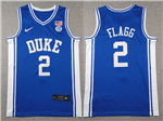 Duke Blue Devils #2 Cooper Flagg Blue College Basketball Jersey