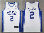 Duke Blue Devils #2 Cooper Flagg White College Basketball Jersey
