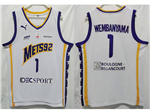 Metropolitans 92 #1 Victor Wembanyama White Basketball Jersey