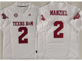 Texas A&M Aggies #2 Johnny Manziel White College Football Limited Jersey