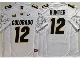 Colorado Buffaloes #12 Travis Hunter White College Football F.U.S.E. Limited Jersey