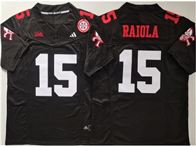 Nebraska Cornhuskers #15 Dylan Raiola Black College Football F.U.S.E. Limited Jersey