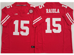 Nebraska Cornhuskers #15 Dylan Raiola Red College Football F.U.S.E. Limited Jersey