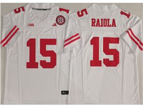 Nebraska Cornhuskers #15 Dylan Raiola White College Football F.U.S.E. Limited Jersey