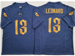 Notre Dame Fighting Irish #13 Riley Leonard Blue College Football Limited Jersey