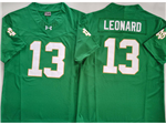 Notre Dame Fighting Irish #13 Riley Leonard Green College Football Limited Jersey