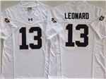 Notre Dame Fighting Irish #13 Riley Leonard White College Football Limited Jersey