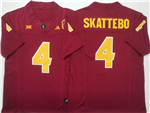 Arizona State Sun Devils #4 Cam Skattebo Red College Football F.U.S.E. Limited Jersey