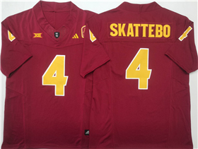 Arizona State Sun Devils #4 Cam Skattebo Red College Football F.U.S.E. Limited Jersey