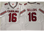 South Carolina Gamecocks #16 LaNorris Sellers White College Football Jersey
