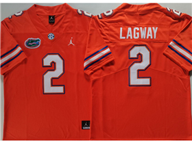 Florida Gators #2 DJ Lagway Orange College Football Jersey