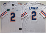 Florida Gators #2 DJ Lagway White College Football Jersey