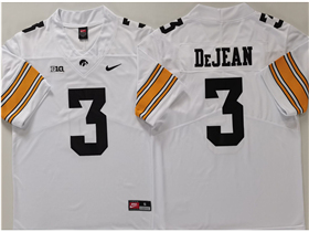 Iowa Hawkeyes #3 Cooper DeJean White College Football Jersey
