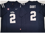 Ole Miss Rebels #2 Jaxson Dart Navy College Football F.U.S.E. Limited Jersey