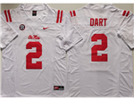 Ole Miss Rebels #2 Jaxson Dart White College Football F.U.S.E. Limited Jersey