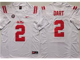 Ole Miss Rebels #2 Jaxson Dart White College Football F.U.S.E. Limited Jersey
