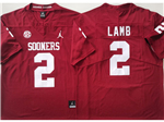 Oklahoma Sooners #2 CeeDee Lamb Red College Football Jersey