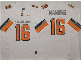 Tennessee Volunteers #16 Peyton Manning White College Football F.U.S.E. Limited Jersey