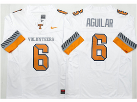 Tennessee Volunteers #6 Joey Aguilar White College Football F.U.S.E. Limited Jersey