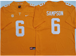 Tennessee Volunteers #6 Dylan Sampson Orange College Football Jersey