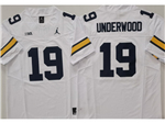 Michigan Wolverines #19 Bryce Underwood White College Football F.U.S.E. Limited Jersey
