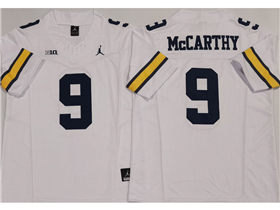 Michigan Wolverines #9 J.J. McCarthy White College Football F.U.S.E. Limited Jersey