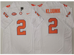 Clemson Tigers #2 Cade Klubnik White College Football F.U.S.E. Limited Jersey