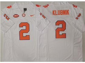 Clemson Tigers #2 Cade Klubnik White College Football F.U.S.E. Limited Jersey