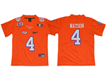 Clemson Tigers #4 Deshaun Watson Youth Orange College Football Jersey