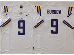 LSU Tigers #9 Joe Burrow White College Football F.U.S.E. Limited Jersey