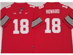 Ohio State Buckeyes #18 Will Howard Red College Football F.U.S.E. Limited Jersey
