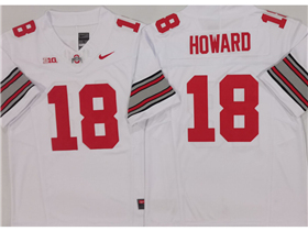 Ohio State Buckeyes #18 Will Howard White College Football F.U.S.E. Limited Jersey