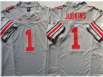 Ohio State Buckeyes #1 Quinshon Judkins Gray College Football F.U.S.E. Limited Jersey