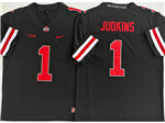 Ohio State Buckeyes #1 Quinshon Judkins Black College Football Jersey