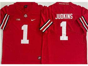 Ohio State Buckeyes #1 Quinshon Judkins Red College Football Jersey