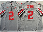 Ohio State Buckeyes #2 Caleb Downs Gray College Football F.U.S.E. Limited Jersey