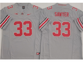 Ohio State Buckeyes #33 Jack Sawyer Gray College Football F.U.S.E. Limited Jersey