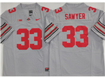 Ohio State Buckeyes #33 Jack Sawyer Gray College Football F.U.S.E. Limited Jersey