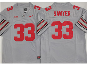 Ohio State Buckeyes #33 Jack Sawyer Gray College Football F.U.S.E. Limited Jersey