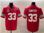 Ohio State Buckeyes #33 Jack Sawyer Red 2025 College National Championship Limited Jersey