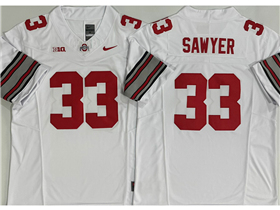 Ohio State Buckeyes #33 Jack Sawyer White College Football F.U.S.E. Limited Jersey