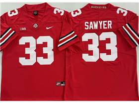 Ohio State Buckeyes #33 Jack Sawyer Red College Football Jersey