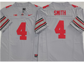 Ohio State Buckeyes #4 Jeremiah Smith Gray College Football F.U.S.E. Limited Jersey